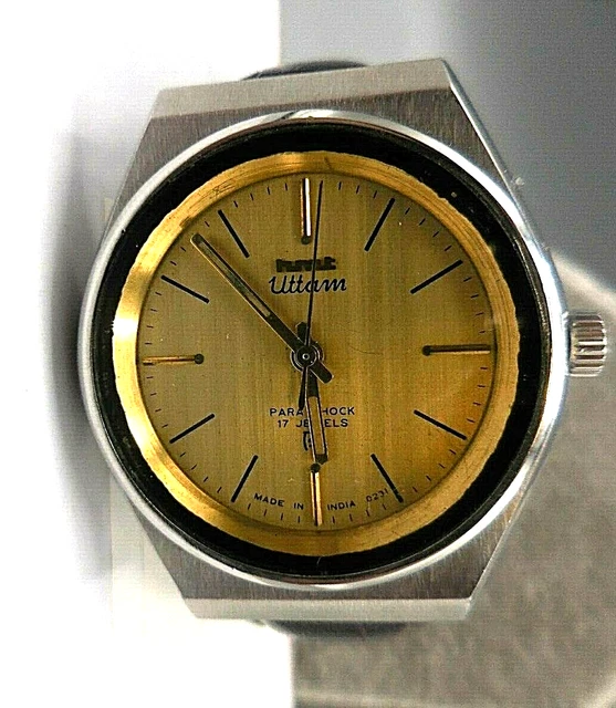 Montre Vintage Champagne Dehour Mécanique 17 Rubis - Années 80 - Fonctionne Parfaitement