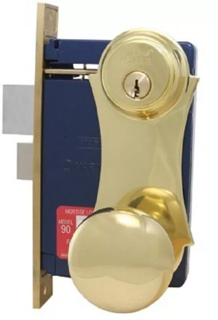 Marks 21AC/3  Heavy Duty Mortise Lockset Brass Iron Gate Double Cylinder