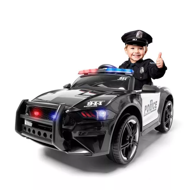 Voiture de police ATAA - Voiture électrique pour enfant avec batterie 12v et tél