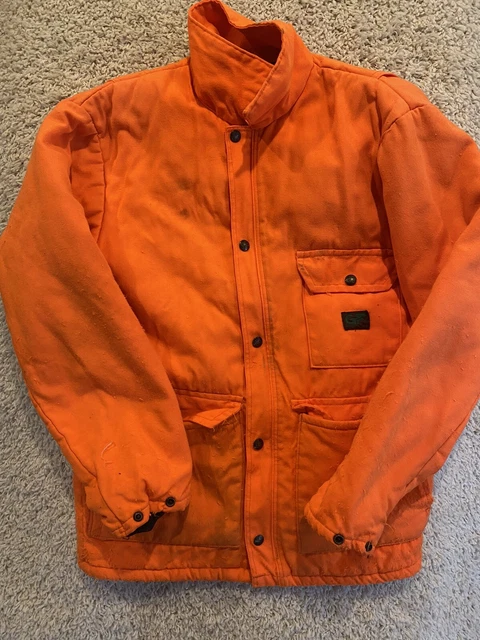 Vintage Gunflint jacket coat adult medium orange hunting outdoor casual mens ***