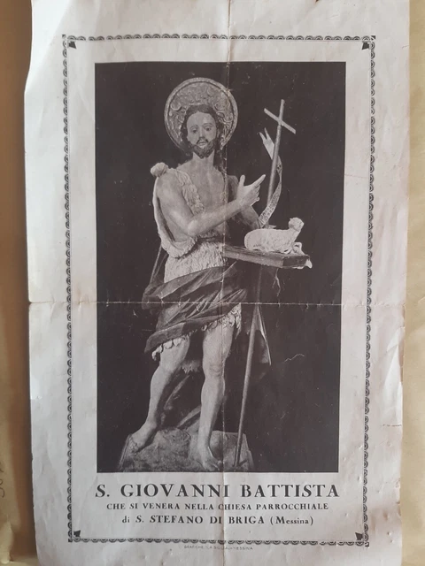 San Giovanni Battista Messina Santo Stefano Di Briga Ed.la Sicilia Messina Anni