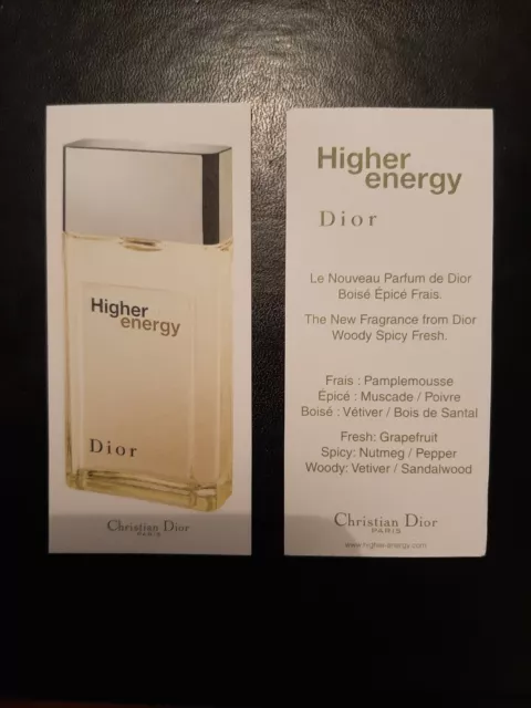 Perfume Card - Perfume Card. C. Dior - Higher Energy