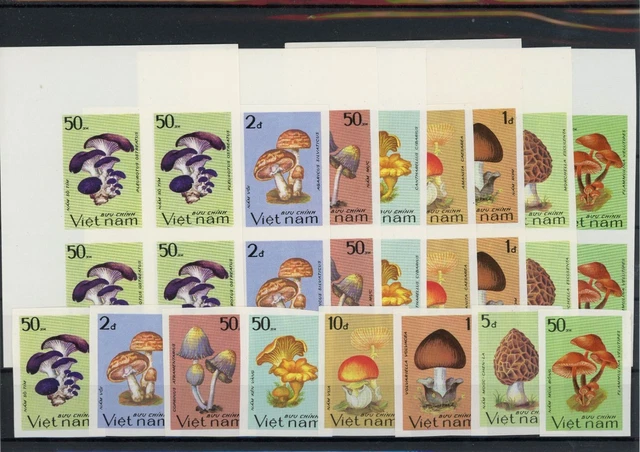 Vietnam Viererblock 1371-1378 B postfrisch Pilze #JO635