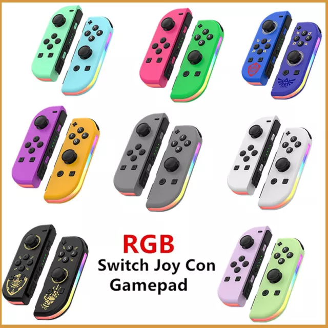 1 Paar Controller RGB Wireless Gamepad für Nintendo Switch Game Console JoyCon