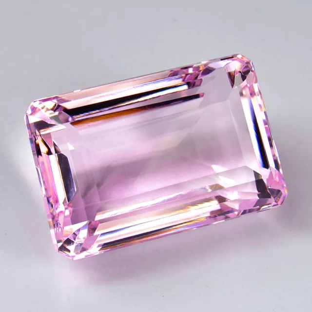 Top Luster 188 Ct Superb Pink Kunzite 39 MM Emerald Cut Gemstone 2