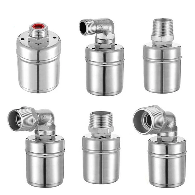 Produktbild von Automatisches Schwimmerventil Aus Edelstahl – Wasserstandsregler Für Pool, Teich, Wasserturm & Tank, Inkl. Adapter Und Befestigungsclip