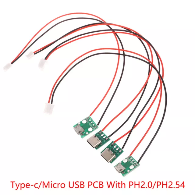Micro USB -To -Dip -Stecker Breakout Board Ladekabel Lötplattenbuchse -$v