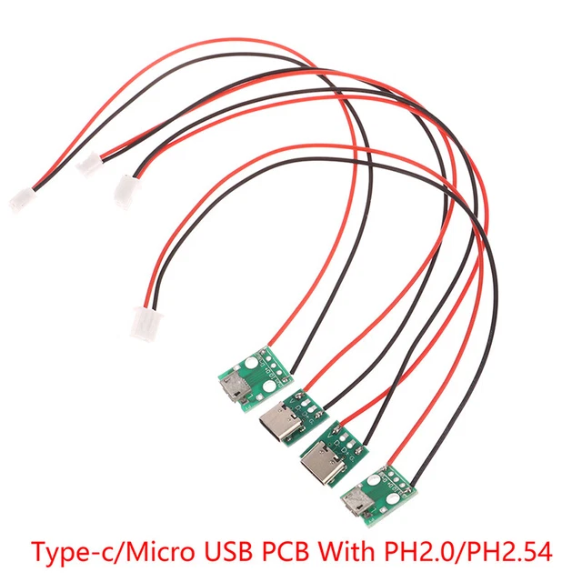 Micro USB -To -Dip -Stecker Breakout Board Ladekabel Lötplattenbuchse -$v