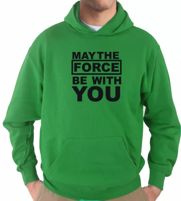 Felpa Cappuccio KJ1692 May The Force With You Che la Forza sia con Te