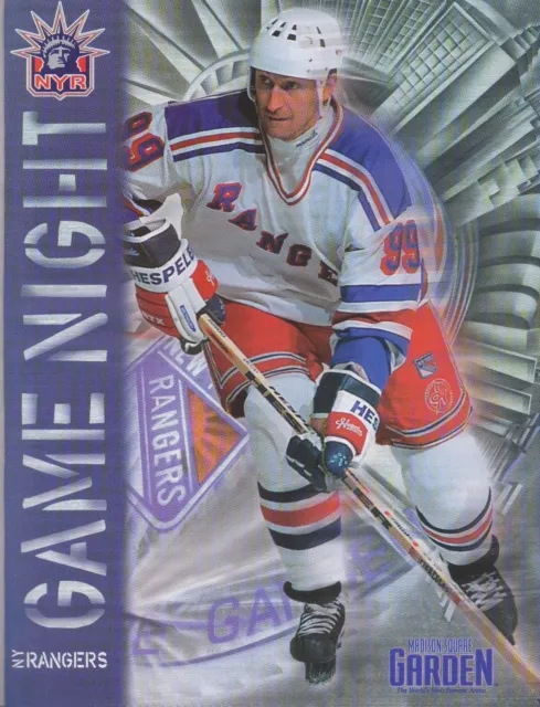 New York Rangers 1998/1999 Wayne Gretzky Last Game Night Official NHL Program