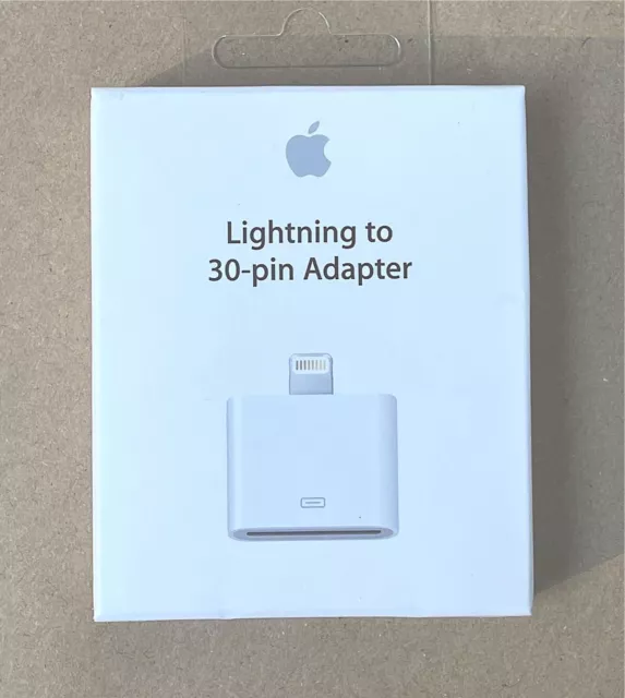 Apple MD823ZM/A Lightning to 30-Pin Adapter for iPhone/iPad - White - Boxed