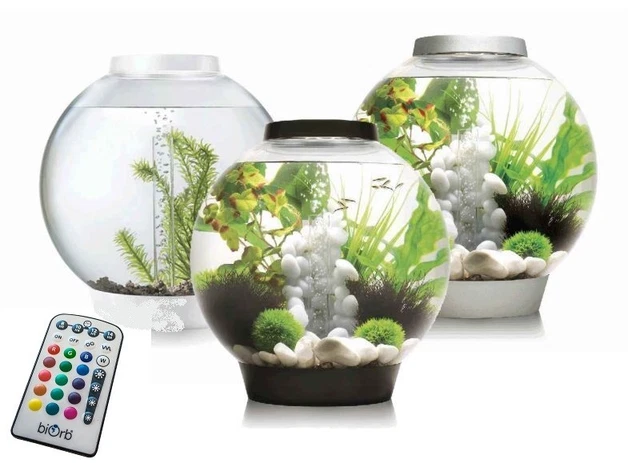 Biorb Classic 15 30 MCR LED Colour Change Silver Black White Aquarium Fish Tank