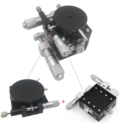 Table Coulissante Micromètre Axe Z 60mm LZ60 - Plateforme Réglage Fin, Précision Micron, Pour Labo Et Atelier