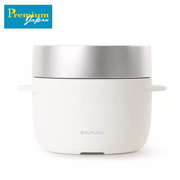 BALMUDA The Gohan Steam Rice Cooker 3Cup K08A-BK AC 100V Japan New