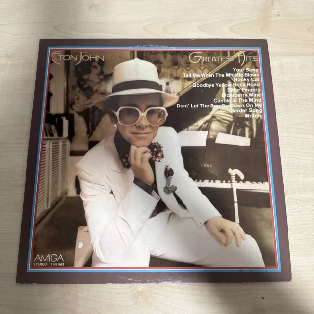 Elton John Greatest Hits Vinyl 12“ LP Amiga 855563 von 1977 DDR