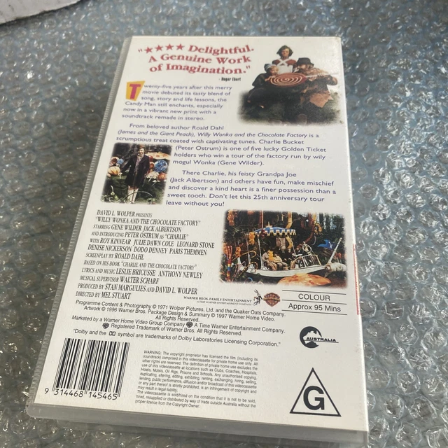 WILLY WONKA AND The Chocolate Factory VHS Cleaned & Tested £6.73