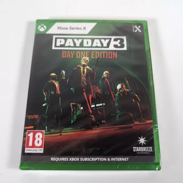 *Brand New Sealed* Payday 3 Day One Edition Xbox Series X Video Game Manual PAL