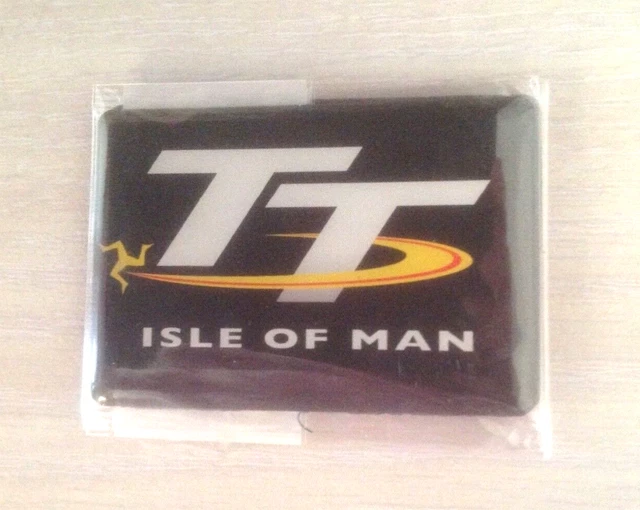 NEW ISLE OF MAN TT RACING LOGO - Fridge Magnet (Black Design) £3.99 ...