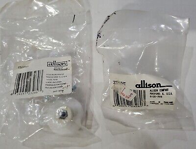 Amerock Allison 232WHT White Knobs 1-1/4" Diameter Mushroom Cabinet Knob Ceramic