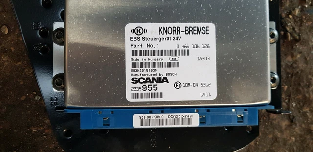 SCANIA EBS CONTROL unit ECU BMS, 0486106128, 2239955, 2029183, 1944770 ...