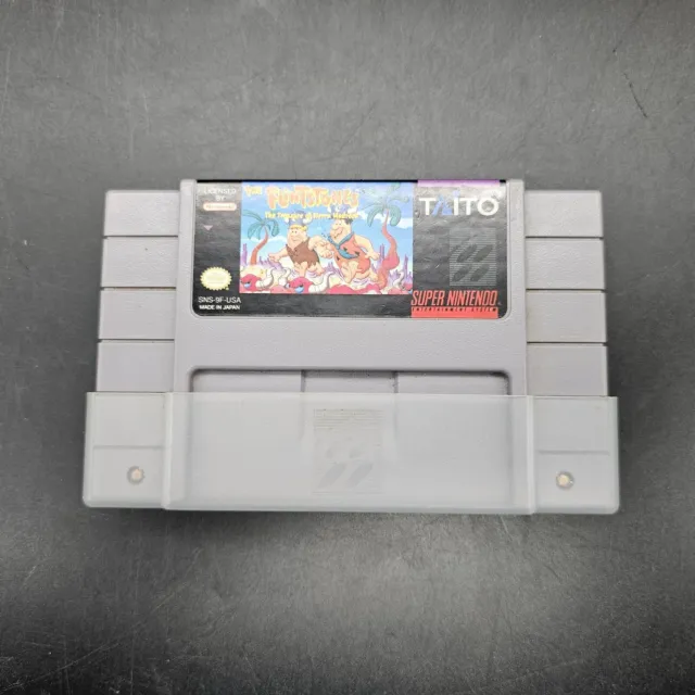 The Flintstones Treasure Of The Sierra Madrock Super Nintendo Snes 1994 Game