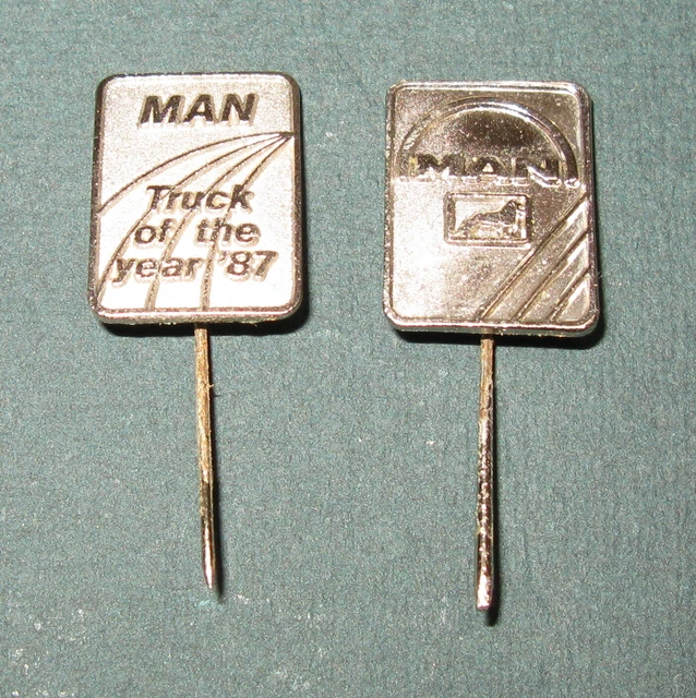 Man Symbol Pin MAN M.A.N. 'TRUCK of the Year 1987' Logo Bus/Truck Lapel Pin Pin Lot £6 ...