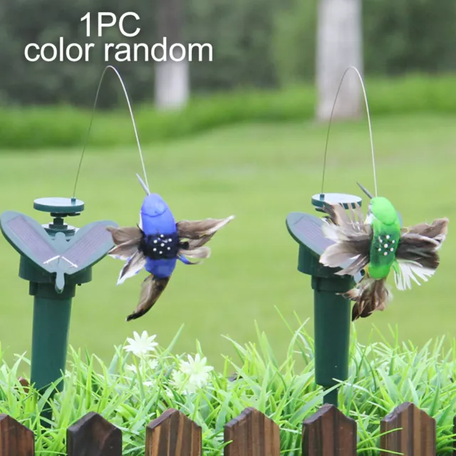 Random Color Vibration Dancing Flying Solar Power Craft Electric Hummingbird