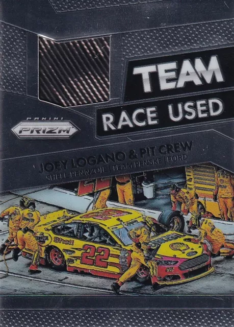 Panini 2016 Prizm Nascar Joey Logano #Rt-Jl Race Used Tire Team Set Relic Card