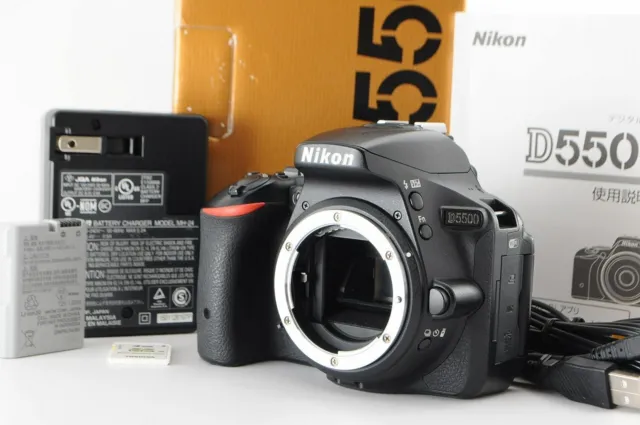 [Near Mint in Box] Nikon D5500 24.2 MP Digital SLR Camera Black from Japan #451