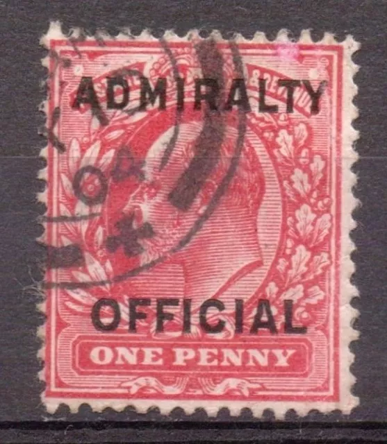 1903 KE7 F/Used SGO108 1d Scarlet Admiralty Official Lovely REDUCED