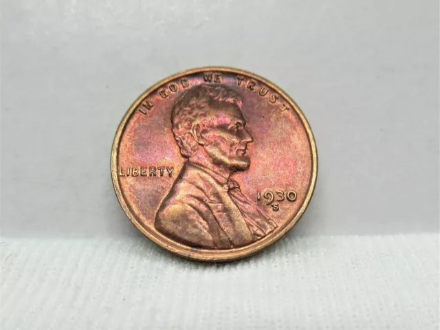 1930-S Lincoln Cent Uncirculated Rd Condition #1