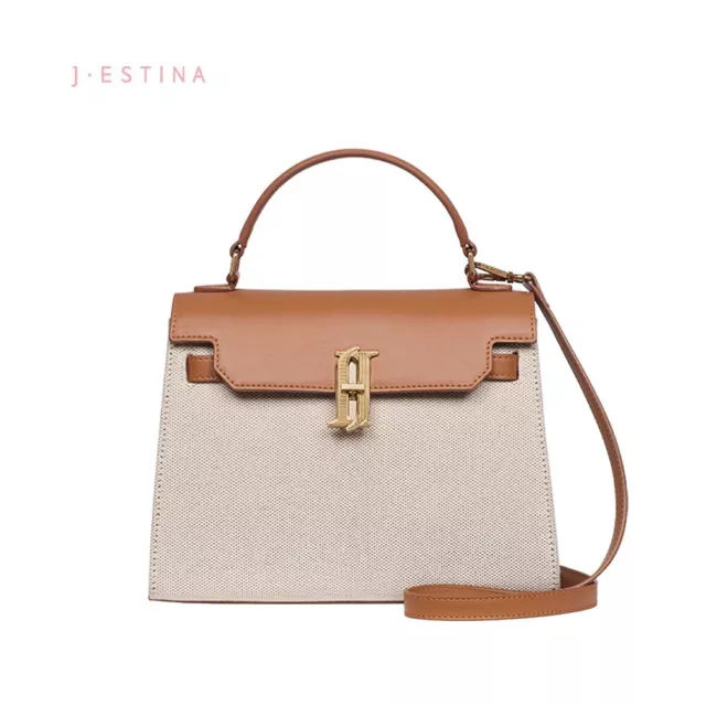 J.ESTINA ALDO Canvas MD Satchel TA Tote Bag (JHNCHD4BS864TA270)