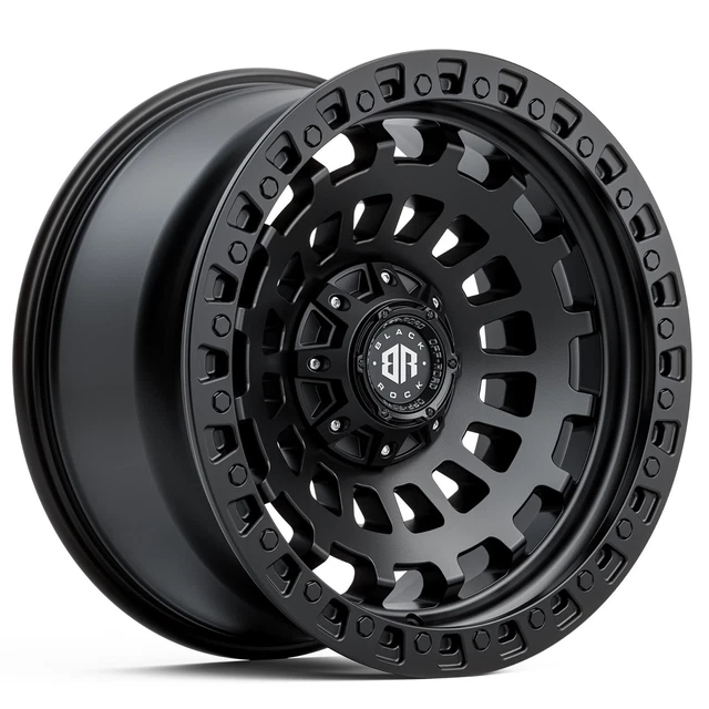 FORD RANGER / RAPTOR WHEELS 20 INCH BLACK ROCK HEX SATIN BLACK 4X4 RIMS ...