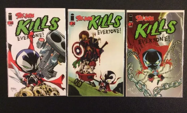 SPAWN KILLS EVERYONE #1 VARIANTES de bandes dessinées image brute haute qualité McFarlane 2016