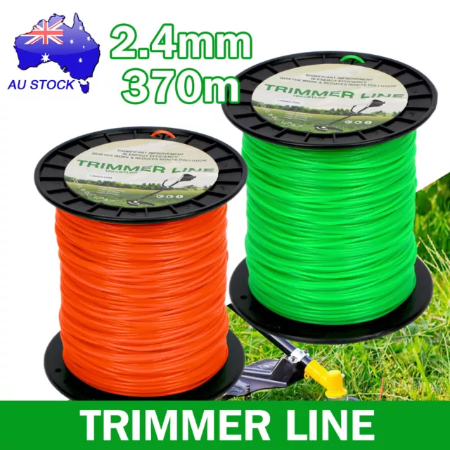 2.4MM X 370M COMMERCIAL USE TRIMMER LINE MOWING Whipper Snipper Cord Rope AU