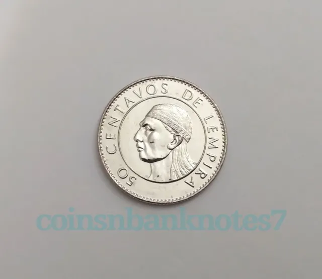 1994 Honduras 50 Centavos Coin, KM#84.a1 / Chief Lempira