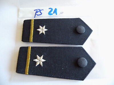 ps24 Polizei Schulterstücke blau 1 Balken gold mit 5 silber Sternen 1 Paar 