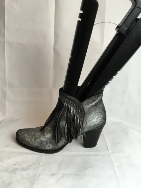 BNWT GEORGE @ Asda Ladies Silver Ankle Boots Size 5 -Eu 38 £11.99