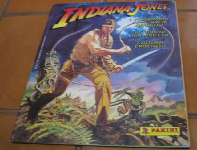 Album  " Indiana Jones "  Ed. Panini (1989)  Ottimo, Quasi Completo