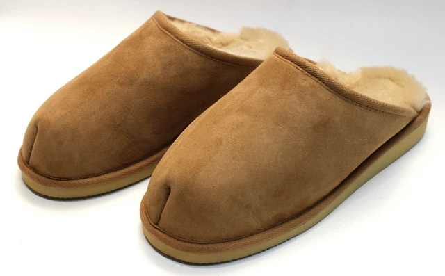 PANTOFOLE IN PELLE Di Agnello Emil Scarpe Uomo Merino Pelliccia Vera Pelle EUR 49,50 - IT - Foto 3