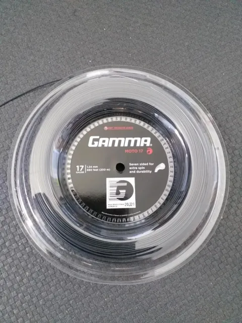 Tennissaite Gamma Moto 17 (1.24), 12-Meter Set inkl. Versand