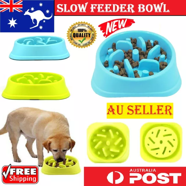 Dog Slow Feeder Pet Bowl for Food Healthy Feeder Large Slow Bowl Anti Slip Bowl