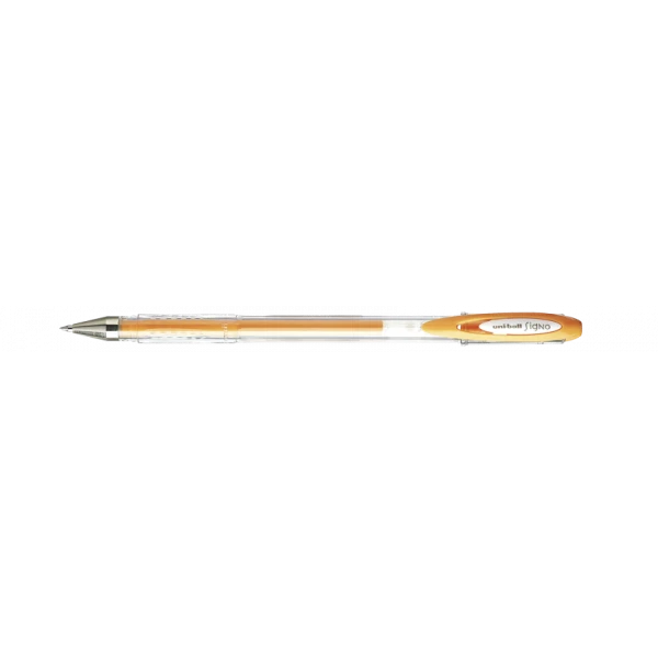 Stylo encre gel orange pastel pointe moyenne 0,7mm UniBall Signo