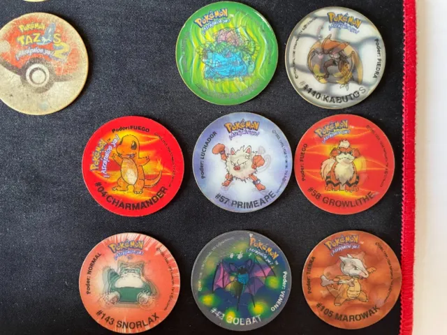 17 Tazos pogs pokemon 2 Lenticulares 3D + protectors special Sabritas mexico