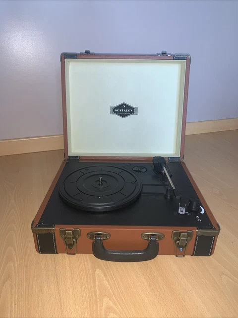TOURNE DISQUE PLATINE REELA style valise année 70 vintage collection