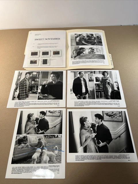 Sweet November Movie Press Kit 5 8x10 Photos 5 Picture Slides 2001 Keanu Reeves