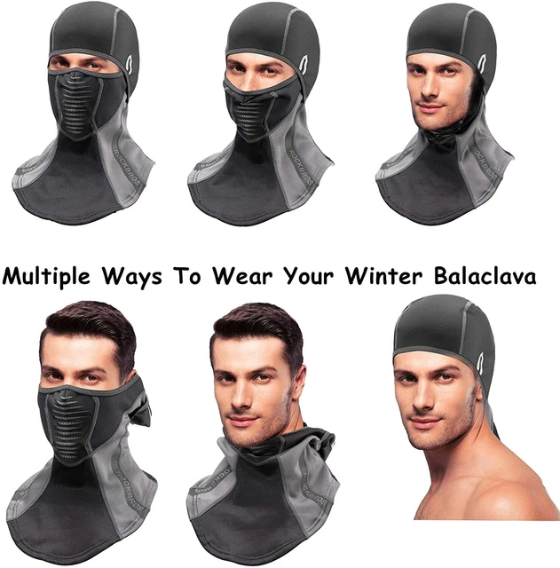 ROCKBROS Sturmhaube Winter Sturmmaske Balaclava Thermal Radsport Motorrad Ski 7