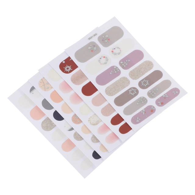 6Pcs Nail Art Decor Nagel Aufkleber
