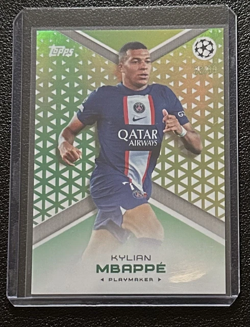 Topps Jack Grealish Platinum Curated Set PSG Kylian Mbappe 82 /99 Green Parallel