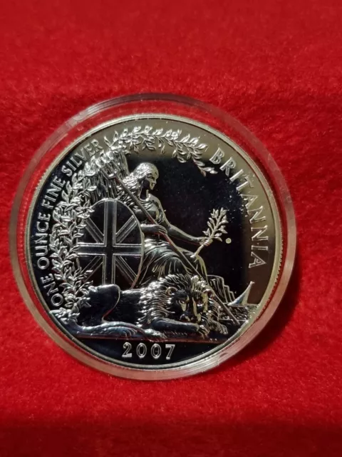 2007 Silver One Ounce Britannia £2 Coins